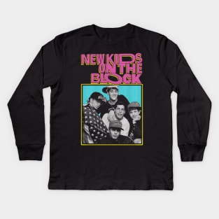 Vintage NKOTB Band Music Kids Long Sleeve T-Shirt